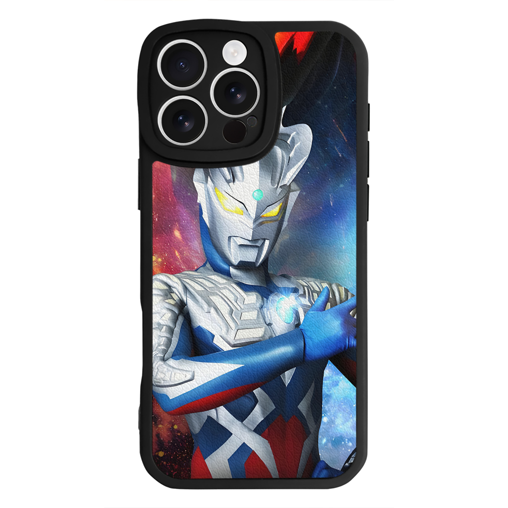 （画像用） ウルトラマン Ultraman 【iPhone 16シリーズ対応】シリコンスマホケース（レザー調） 材質：シリコン